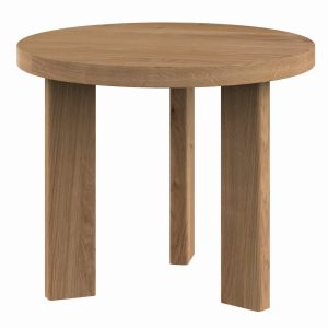 Przejdź do produktu  Lity dębowy stolik kawowy okrągły MONO 40-100 cm (H:49 cm)