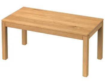 Masywny stół dębowy z litego dębu i frezowanymi krawędziami LOFT