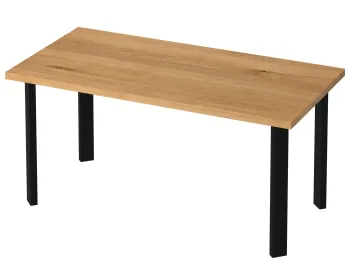 stół dębowy industrialny do jadalni loft prosty design