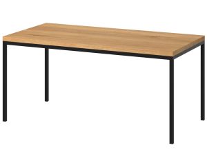 Przejdź do produktu Stół jadalniany z litego dębu MEDIUM LOFT industrial do salonu (warianty wielkości)