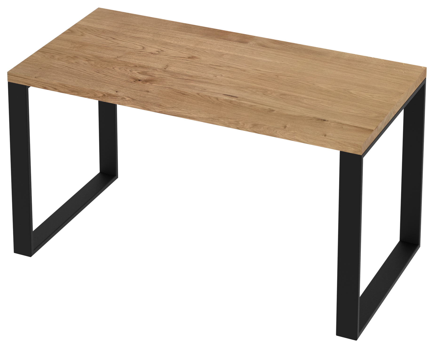 Biurko-debowe-lite-classic-loft-na-metalowych-nogach-140x70cm