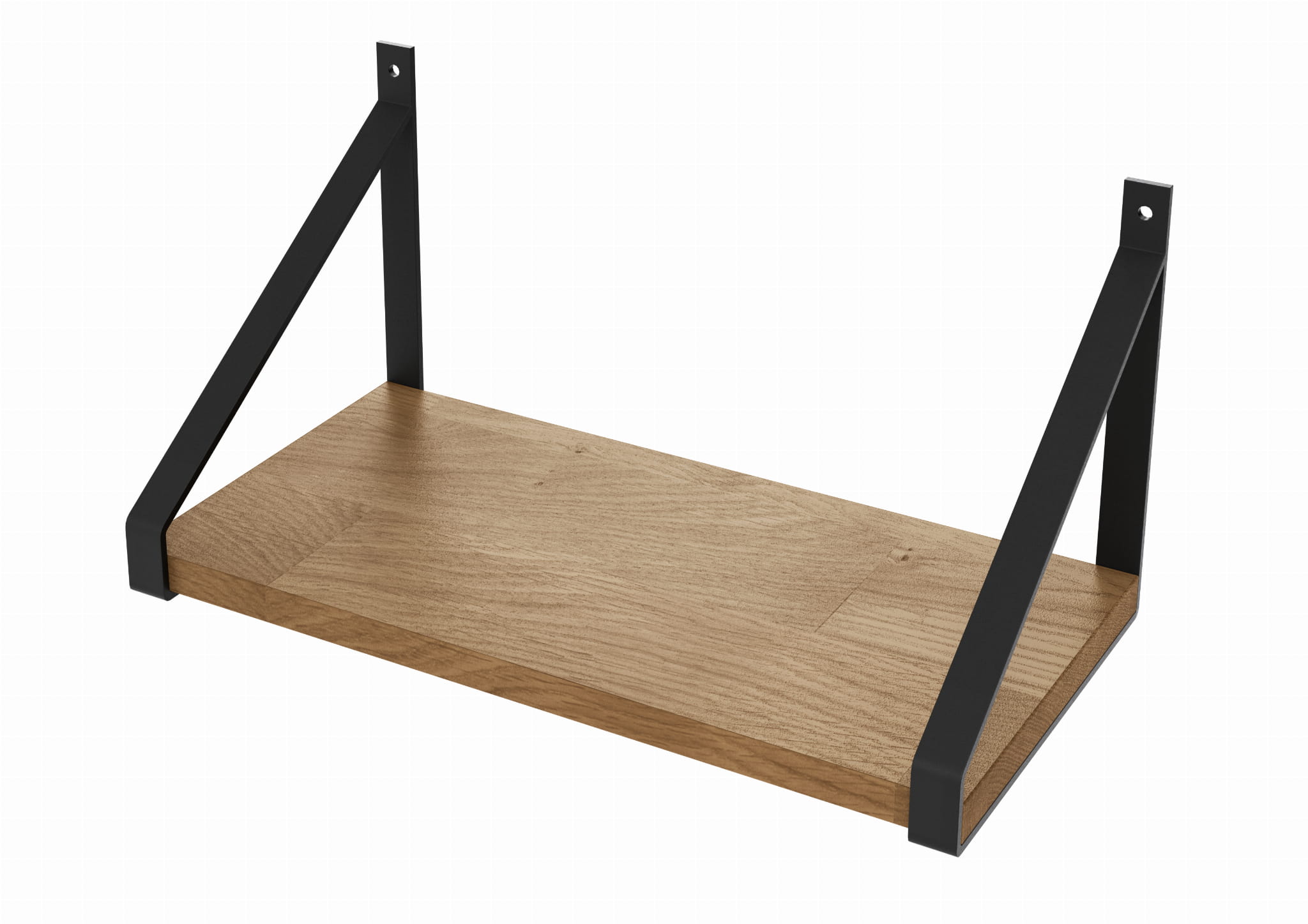 Industrialna półka wisząca loftowa LOFT, szerokość 30–160 cm, praktyczne miejsce do przechowywania książek i dekoracji