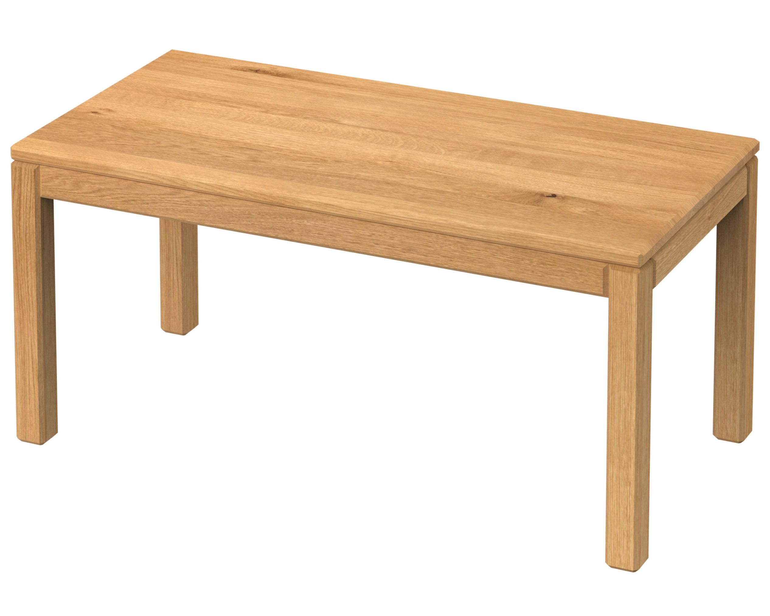 Masywny stół dębowy z litego dębu i frezowanymi krawędziami LOFT