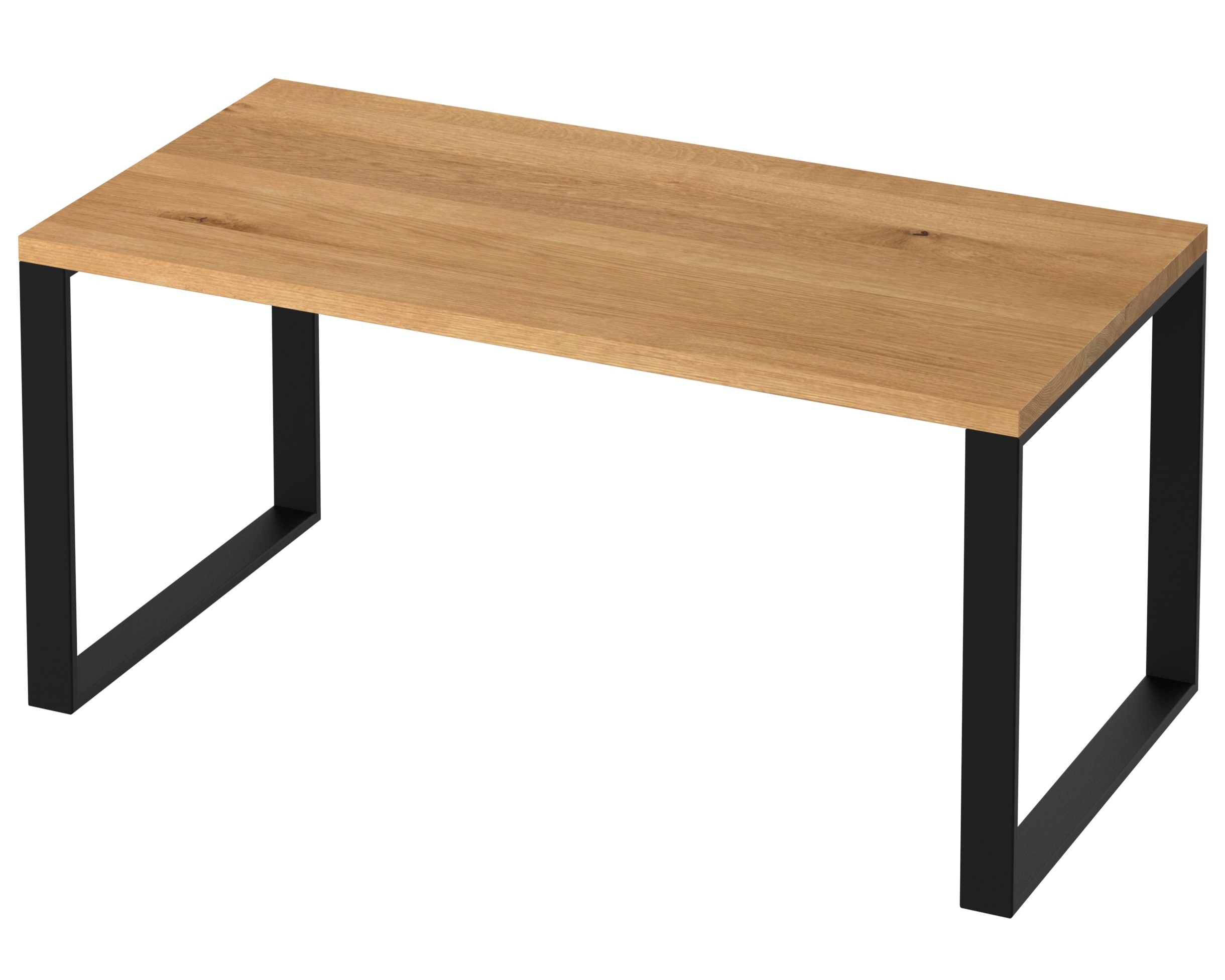 Stół jadalniany loft CLASSIC z litego drewna dębowego do salonu